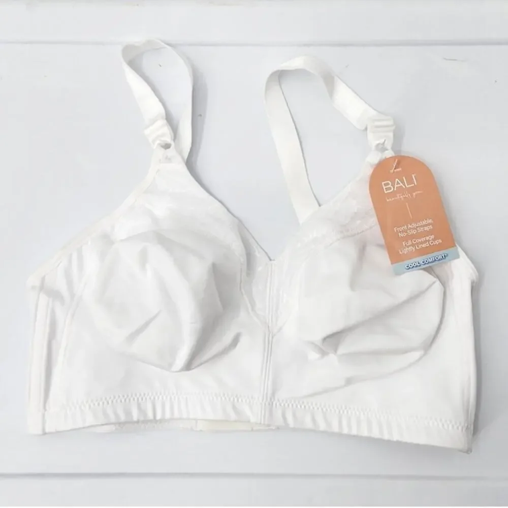 NEW NWT Bali Cool Comfort Classic White Bra Size 36DD